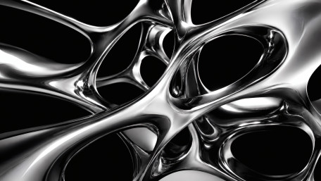 Chromed Void Mesh wallpaper
