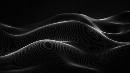 Monochrome Flowing Wave Abstract wallpaper