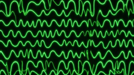 Oscillations in Green wallpaper