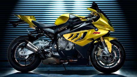 BMW S1000RR Yellow Speed Machine wallpaper