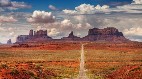Monument Valley Desert Roadscape wallpaper