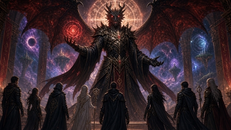 Demon Lord of the Astral Throne wallpaper