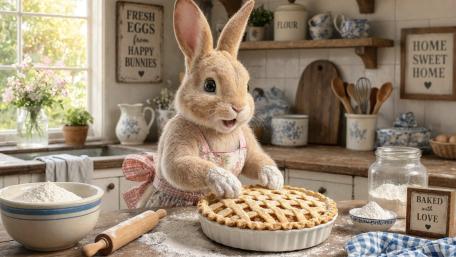 The Baking Bunny wallpaper