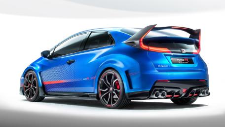 Blue Honda Civic Type R Concept Car wallpaper