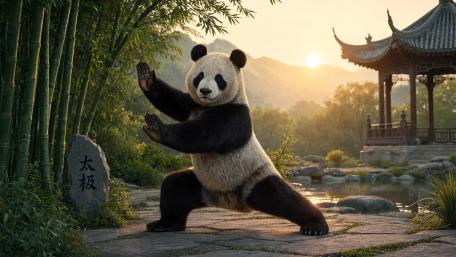 Tai Chi Panda wallpaper