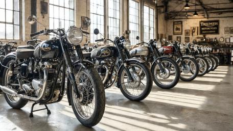 Line Of Bikes wallpaper