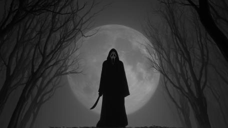 ghostface dark setup wallpaper