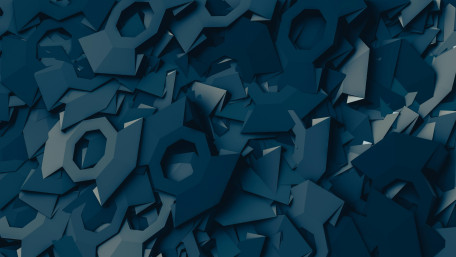 Teal Polygon Depth wallpaper