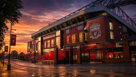 Anfield Sunset Glow wallpaper