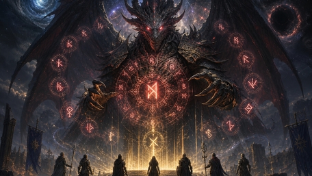 Eldritch Dragon of Forbidden Runes wallpaper