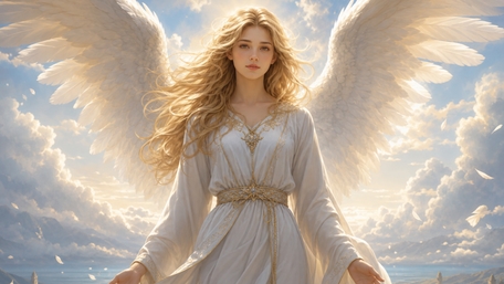 Celestial Guardian of the Dawn wallpaper