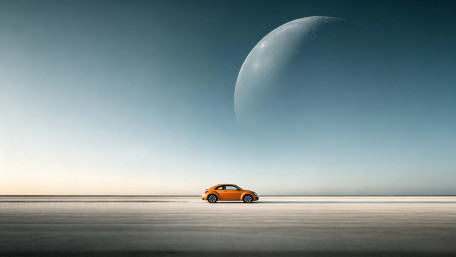 Orange Beetle Under a Vast Sky wallpaper