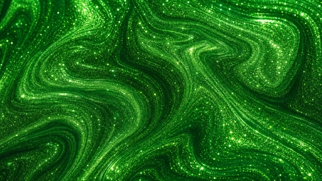 Emerald Flowing Dreamscape wallpaper