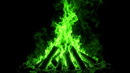 Neon Ember Campfire Glow wallpaper