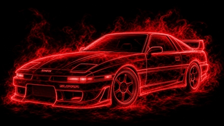Neon Supra Inferno wallpaper