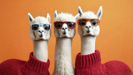 Cool Llama Squad wallpaper