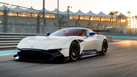 White Aston Martin Vulcan wallpaper