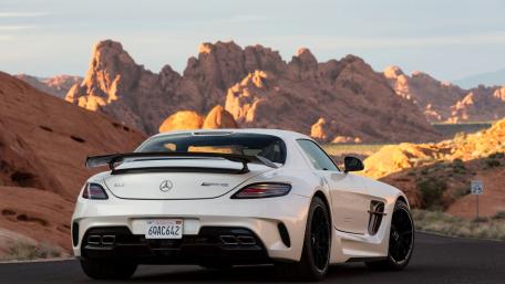 White Mercedes Supercar wallpaper