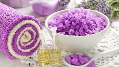 Purple Spa Serenity with Aromatherapy Touches wallpaper