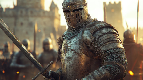 Battle Ready Medieval Knight wallpaper