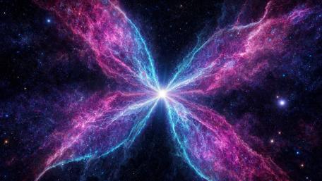 Cosmic Radiance Bloom wallpaper