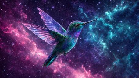 Hummingbird In The Stars wallpaper
