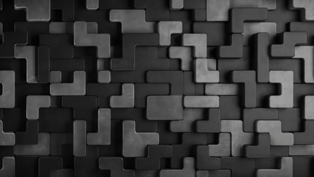Monochrome Stone Block Mosaic wallpaper
