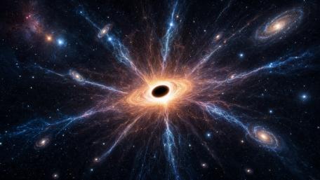 Black Hole Cosmic Web wallpaper