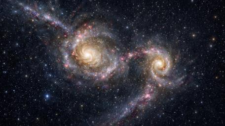 Colliding Galaxies wallpaper