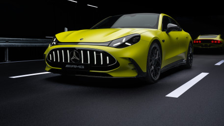Neon Yellow Mercedes AMG Coupe wallpaper