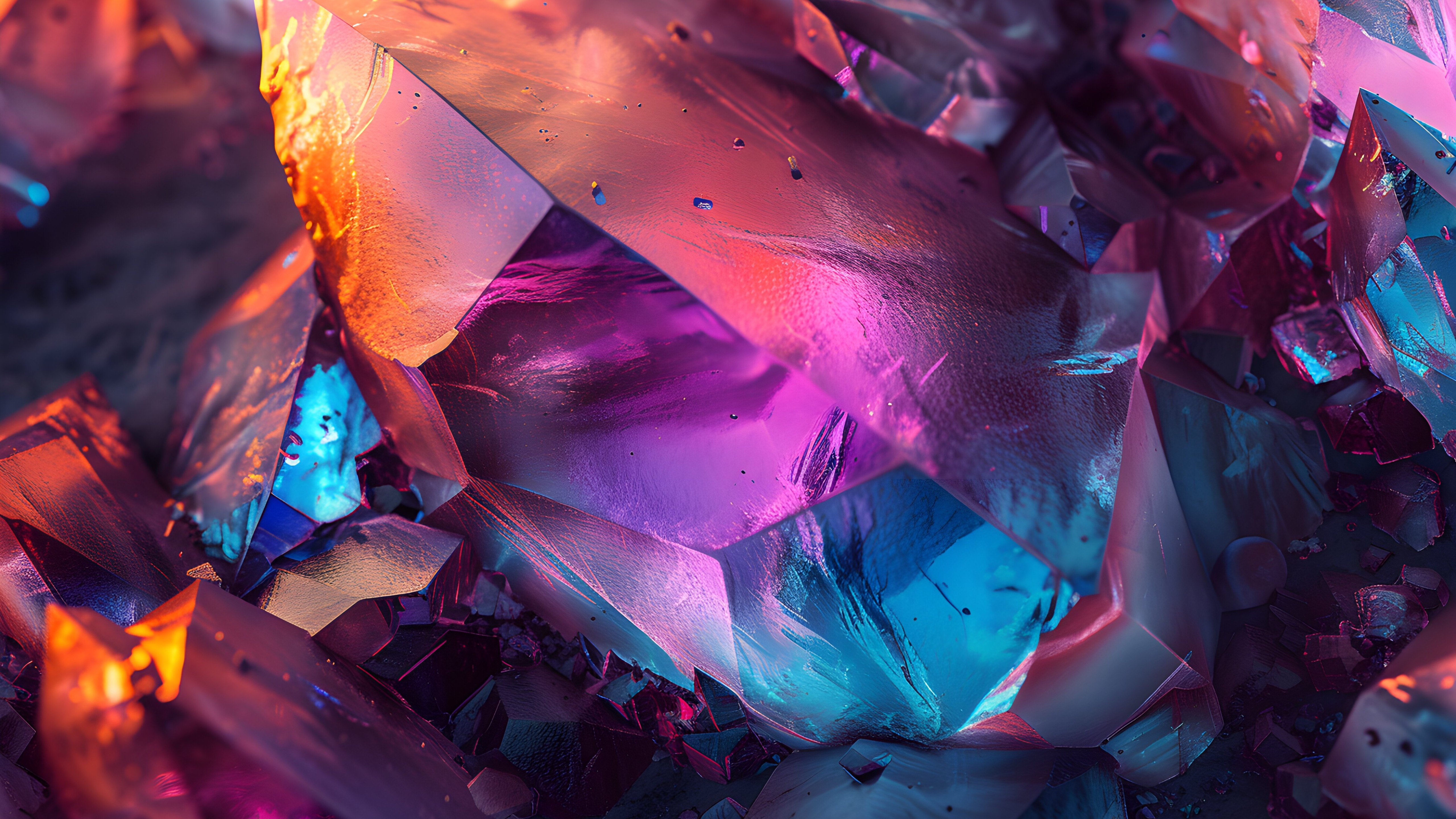 Crystal Color Design Dazzling Crystals in Vibrant Colors - backiee