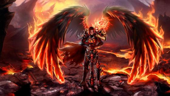 Flames of the Dark Angel wallpaper