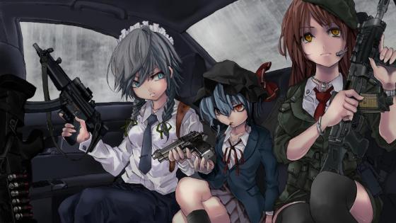 Guardians in Disguise - Anime's Armed Youth wallpaper