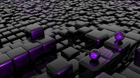 Geometric Horizon of Cubes and Spheres wallpaper