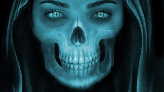 Mystical Encounter With Death's Gaze wallpaper
