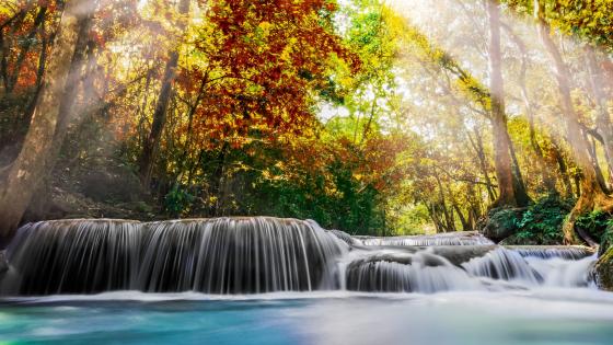 Erawan Falls In Kanchanaburi Province, Thailand wallpaper