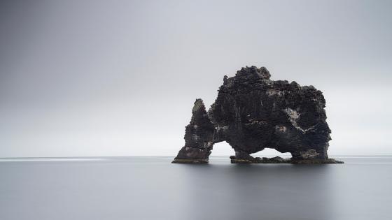 Hvítserkur troll rock wallpaper