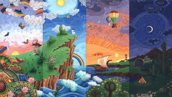 Dreamland fairytale art wallpaper