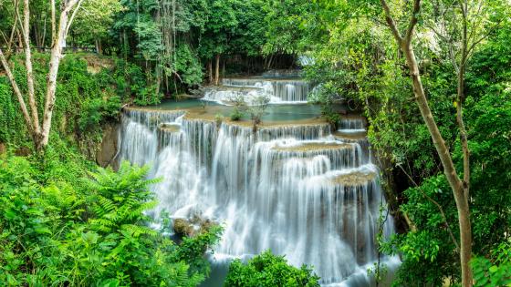 Huai Mae Khamin Waterfall wallpaper