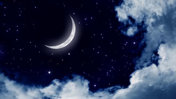 Moonlit sky wallpaper