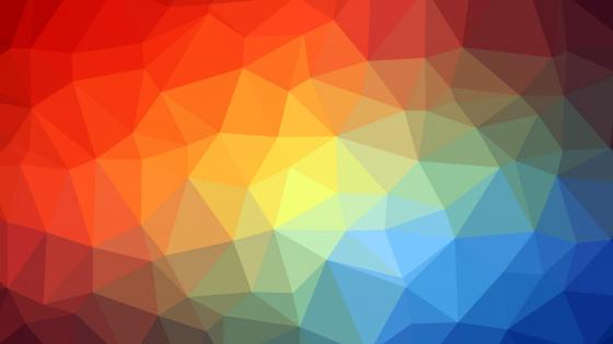 3D colorful polygon wallpaper