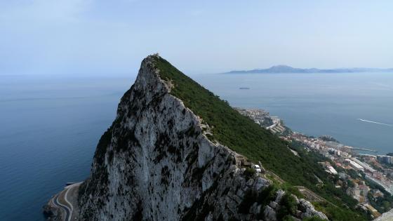 Africa from Gibraltar wallpaper