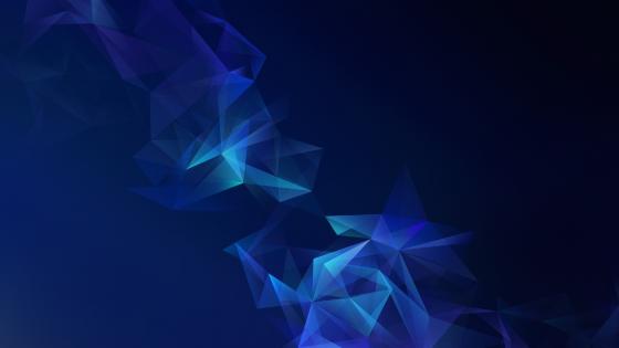 Geometric Blue Harmony in Transparency wallpaper