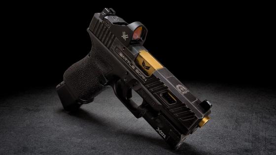 Precision Handgun on Display wallpaper