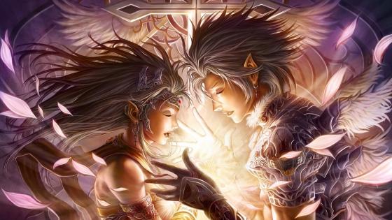 Elf couple wallpaper