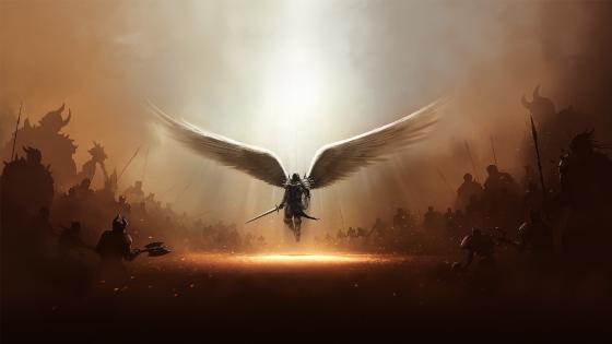 Warrior angel wallpaper