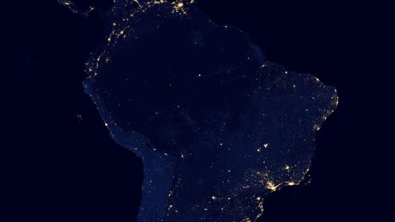 Night Lights of South America v2012 wallpaper