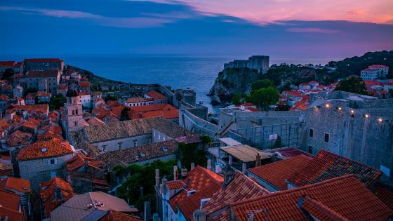 Walls of Dubrovnik (Muralles de Dubrovnik) wallpaper