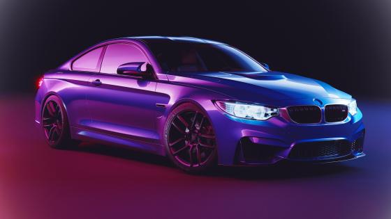 Sleek Purple BMW Dream Ride wallpaper
