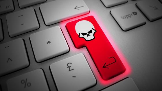 Enter key skull wallpaper